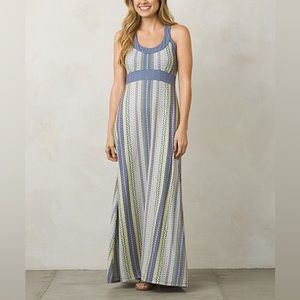 Prana Cali Racerback Maxi Dress in Lavender Print